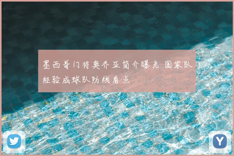 墨西哥门将奥乔亚简介曝光 国家队经验成球队防线看点